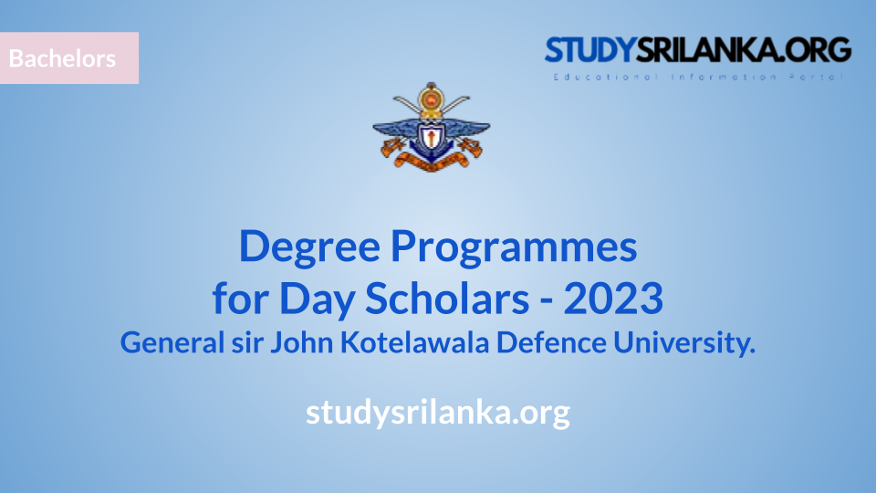 Degree Programmes For Day Scholars Kdu