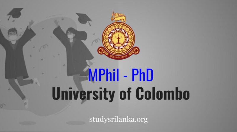 doing phd in sri lanka