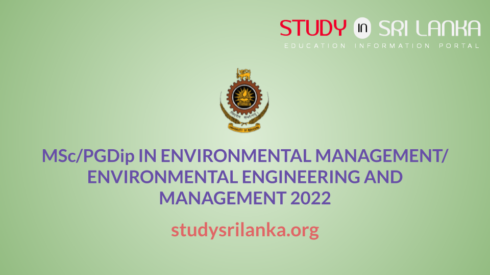 MSc/PGDip In Environmental Management - UoM