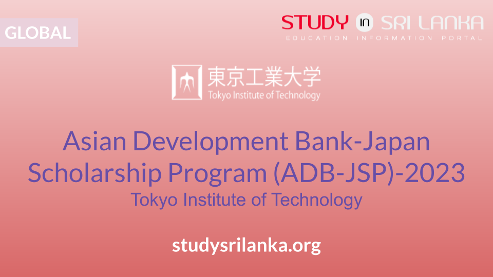 ADB - Japan Scholarship Program (ADB-JSP) - 2023