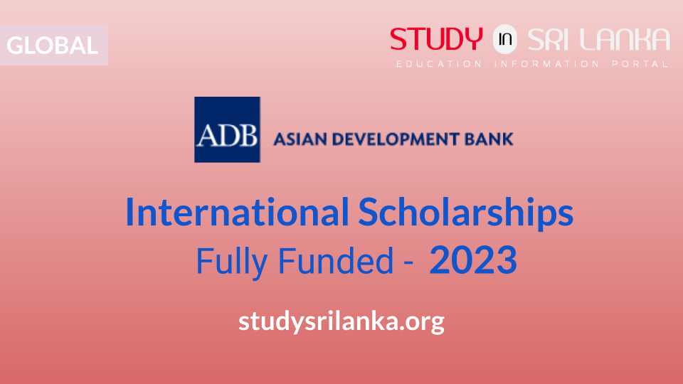 International Scholarship - ADB - 2023