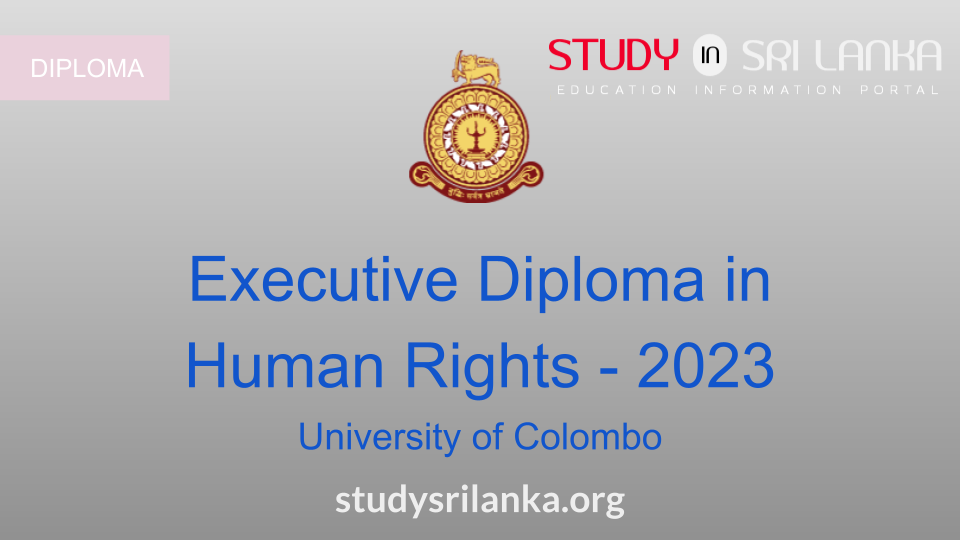 Executive Diploma In Human Rights - UoC - 2023