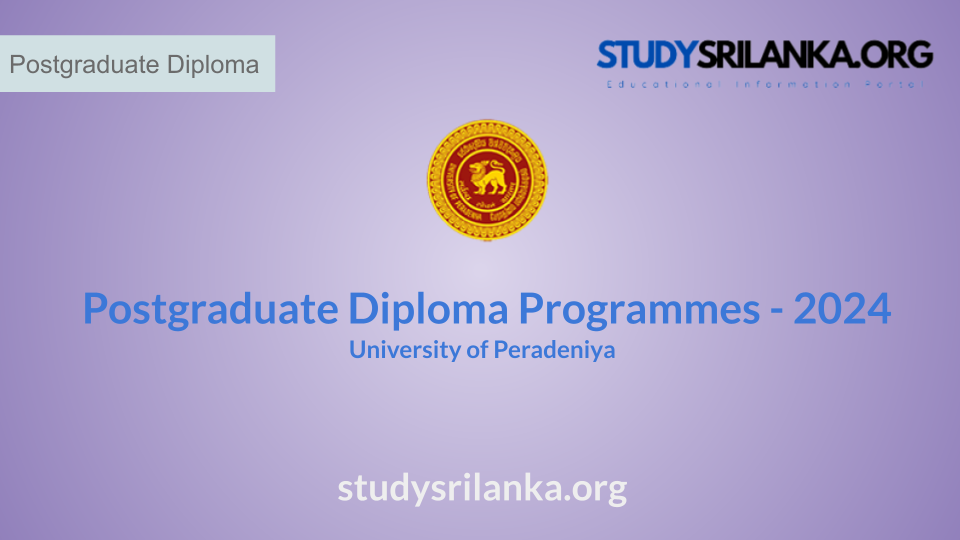 Postgraduate Diploma Programmes - UoP - 2024