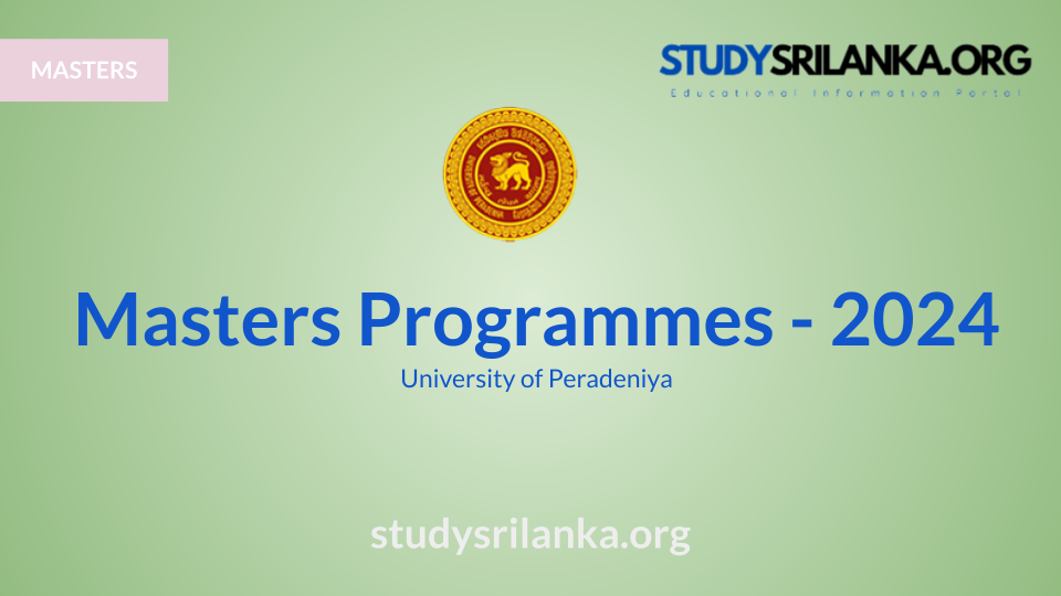 Master Degree Programmes - UoP - 2024