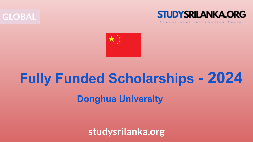 Fully Funded Scholarships - Donghua University - 2024