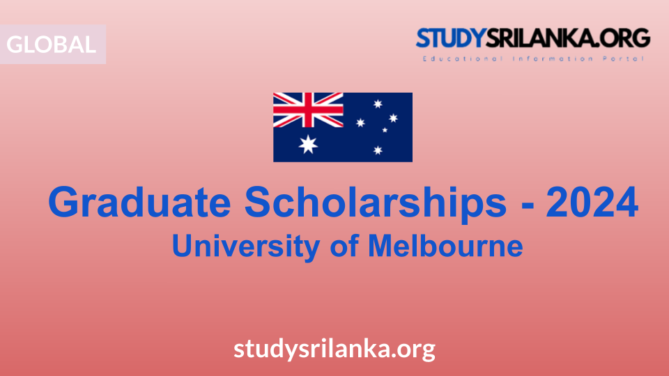 Graduate Scholarships University of Melbourne 2024